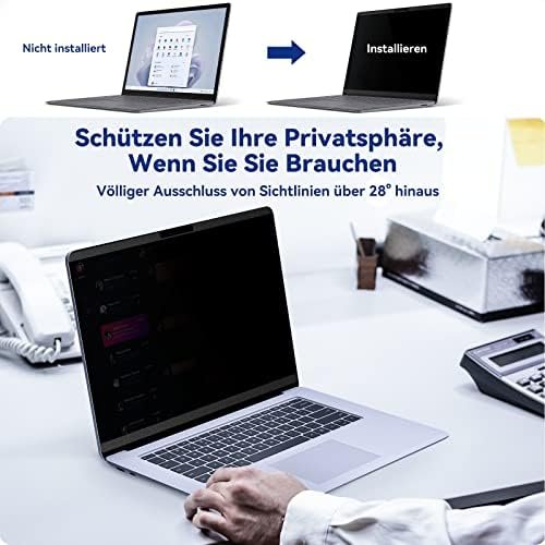 Filtru de confidențialitate magnetic Protescreen pentru Microsoft Surface Laptop 7 (13.8”), anti blue light & anti-glare - imagine 4
