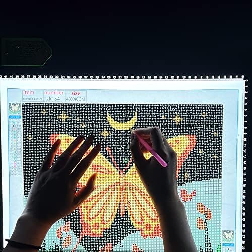 Tabletă luminoasă LED A4 pentru desen și copiere HSK, Light Pad cu luminozitate reglabilă pentru schițe, tatuaje, animație și Diamond Painting - imagine 3