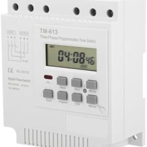Temporizator Digital Programabil Jadeshay TM-613 380V 16A, Timer Săptămânal pentru Echipamente Trifazate, Releu Control Automat 4kW