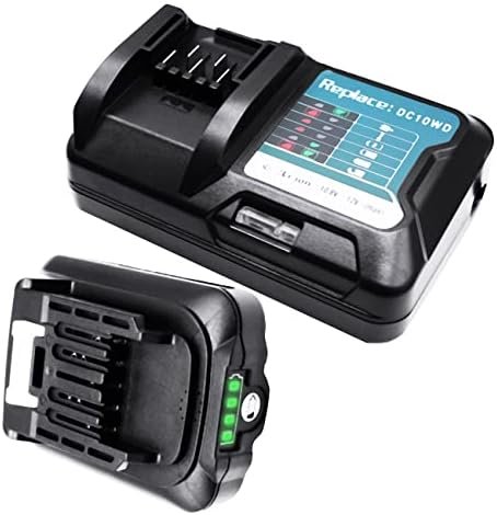 Acumulator Compatibil Makita BL1021B 12V 2.0Ah Li-Ion cu Încărcător DC10WD, pentru Seria Makita CXT 12V MAX