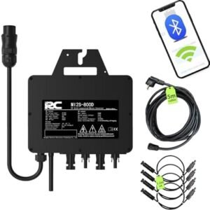 Microinvertor Solar RC 800W MPPT, Intrare 26-60V DC, Monitorizare WiFi prin Aplicație, IP67, pentru Sisteme Fotovoltaice