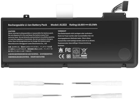 Baterie ARyee A1322 pentru Apple MacBook Pro 13" A1278 (2009–2012), 63.5Wh, 10.95V, Li-Polymer, 6 Celule