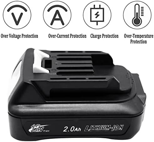 Acumulator Compatibil Makita BL1021B 12V 2.0Ah Li-Ion cu Încărcător DC10WD, pentru Seria Makita CXT 12V MAX - imagine 5