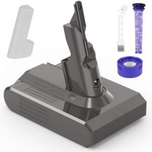 Baterie Compatibilă Dyson V7 21.6V 4600mAh, pentru V7 Absolute / Motorhead / Fluffy / Trigger, cu 2 Filtre și Perie Incluse