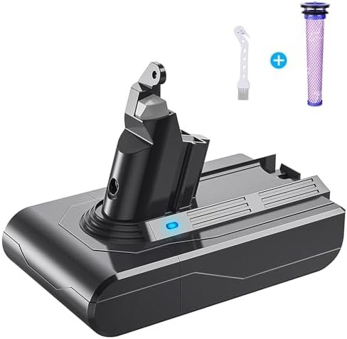 Baterie Compatibilă Dyson V6 6000mAh 21.6V cu Filtru și Perie Incluse, pentru DC58 / DC59 / DC61 / DC62 / DC74 / SV03 / SV09