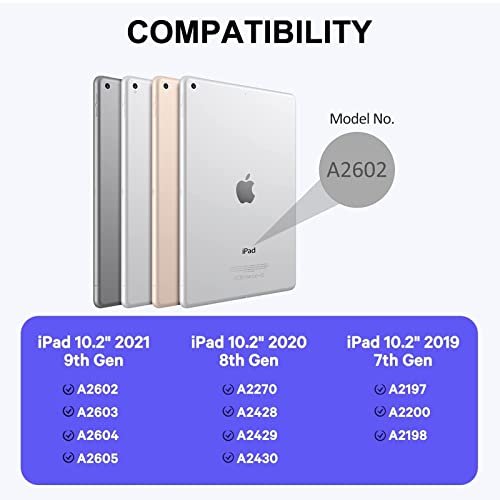 Husă cu Tastatură Bluetooth și Trackpad pentru iPad 10.2” (Gen 7/8/9) / iPad Air 3 / iPad Pro 10.5” – Tastatură Magnetică Detasabilă QWERTZ, Negru - imagine 2