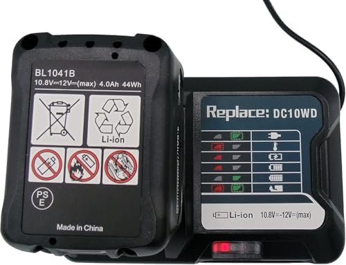 Acumulator Compatibil Makita BL1041B 12V 4000mAh Li-Ion cu Încărcător DC10WD, pentru DF333D, HR166D, TM30D - imagine 5