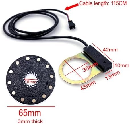Set conversie e-bike: controller brushless MAGT 24V–36V + senzor PAS JZK 12 magneți, 3 pini - imagine 6