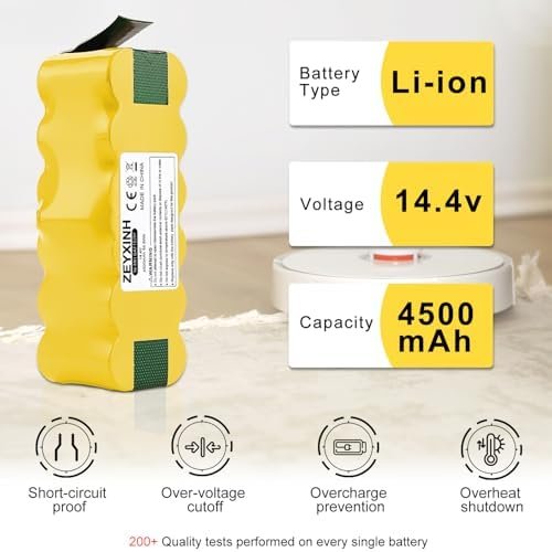 Baterie Compatibilă iRobot Roomba 14.4V 4500mAh Ni-MH, pentru Seria 500 / 600 / 700 / 800, Înlocuire Aspirator Robot - imagine 5