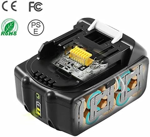 Set 2× Baterii Compatibile Makita BL1850 18V 5.0Ah + Încărcător DC18RC, Acumulatori Li-Ion pentru BL1860B BL1840B BL1830B - imagine 3