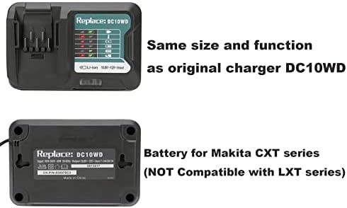 Acumulator Compatibil Makita BL1041B 12V 4000mAh Li-Ion cu Încărcător DC10WD, pentru DF333D, HR166D, TM30D - imagine 7