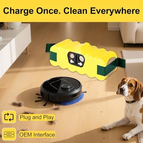 Baterie Compatibilă iRobot Roomba 14.4V 4500mAh Ni-MH, pentru Seria 500 / 600 / 700 / 800, Înlocuire Aspirator Robot - imagine 4