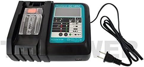 Set 2× Baterii Compatibile Makita BL1850 18V 5.0Ah + Încărcător DC18RC, Acumulatori Li-Ion pentru BL1860B BL1840B BL1830B - imagine 7