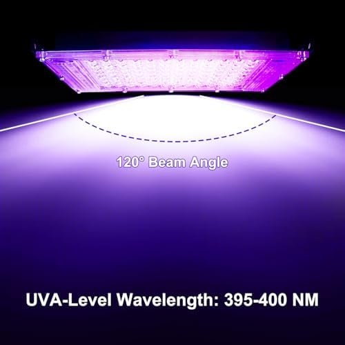 Proiector LED UV Black Light 50W IP66 Waterproof, Lampă Ultraviolete 395-400nm cu Cablu și Ștecher, pentru Petreceri Neon, Halloween și Decor Fluorescent - imagine 4