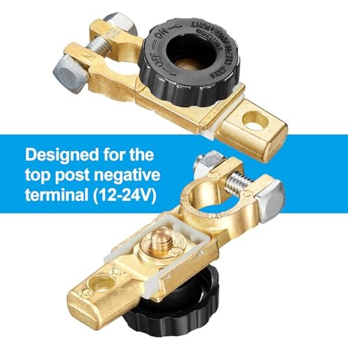 Set 2 Întrerupătoare Separator Baterie 12V/24V 125A – Comutator Rotativ pentru Borna Negativă, Auto, Camion, Barcă, Rulotă - imagine 5