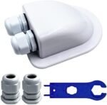 Trecere Etanșă Cabluri Panouri Solare IP68 cu 2 Intrări, ABS Rezistent UV, pentru Rulotă, Camper, Barcă și Sisteme Fotovoltaice