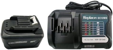 Acumulator Compatibil Makita BL1041B 12V 4000mAh Li-Ion cu Încărcător DC10WD, pentru DF333D, HR166D, TM30D