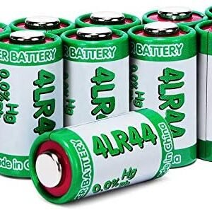 Set 10 baterii LiCB 4LR44 6V alcaline, compatibile PX28A / 476A / A544 / K28A / L1325 pentru zgărzi electronice, telecomenzi și dispozitive foto
