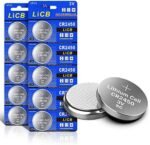 Set 10 Baterii LiCB CR2450 3V Litiu, Baterii Tip Monedă pentru Telecomenzi, Chei Auto, Cântare și Dispozitive Electronice