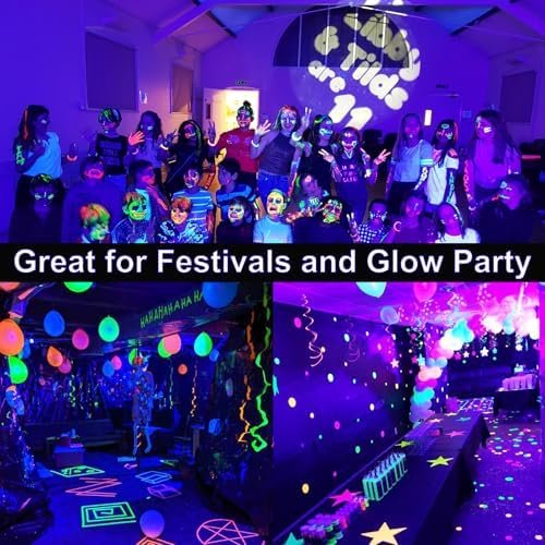 Proiector LED UV Black Light 50W IP66 Waterproof, Lampă Ultraviolete 395-400nm cu Cablu și Ștecher, pentru Petreceri Neon, Halloween și Decor Fluorescent - imagine 2