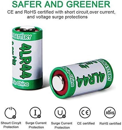 Set 10 baterii LiCB 4LR44 6V alcaline, compatibile PX28A / 476A / A544 / K28A / L1325 pentru zgărzi electronice, telecomenzi și dispozitive foto - imagine 2