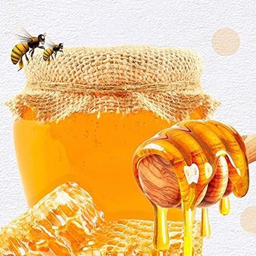Set 10 Lingurițe pentru Miere din Lemn 8 cm cu 10 Decorațiuni Albină, Etichete Kraft și Sfoară Decorativă - imagine 5