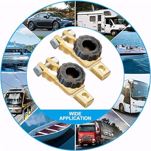 Set 2 Întrerupătoare Separator Baterie 12V/24V 125A – Comutator Rotativ pentru Borna Negativă, Auto, Camion, Barcă, Rulotă - imagine 8