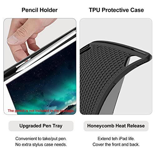 Husă cu Tastatură Bluetooth și Trackpad pentru iPad 10.2” (Gen 7/8/9) / iPad Air 3 / iPad Pro 10.5” – Tastatură Magnetică Detasabilă QWERTZ, Negru - imagine 4