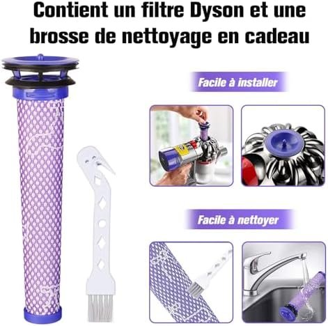 Baterie Compatibilă Dyson V6 6000mAh 21.6V cu Filtru și Perie Incluse, pentru DC58 / DC59 / DC61 / DC62 / DC74 / SV03 / SV09 - imagine 6