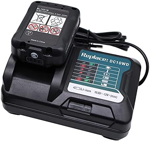 Acumulator Compatibil Makita BL1021B 12V 2.0Ah Li-Ion cu Încărcător DC10WD, pentru Seria Makita CXT 12V MAX - imagine 2