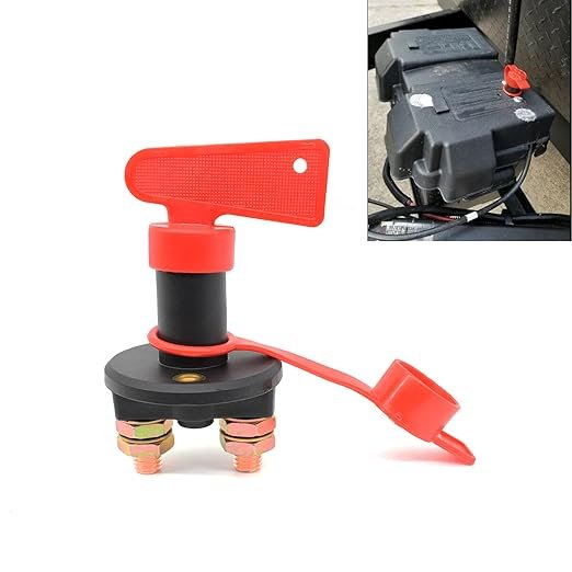 Întrerupător Principal Baterie 12V/24V 100A cu 2 Chei și Capac Waterproof, Battery Isolator Switch pentru Auto, Moto, Barcă, Camper - imagine 2