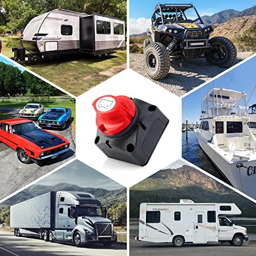 Întrerupător Principal Baterie CarBole 12V/24V/48V, 300A, Comutator Izolare Acumulator ON/OFF pentru Auto, Rulotă, Barcă, Camion și ATV - imagine 6
