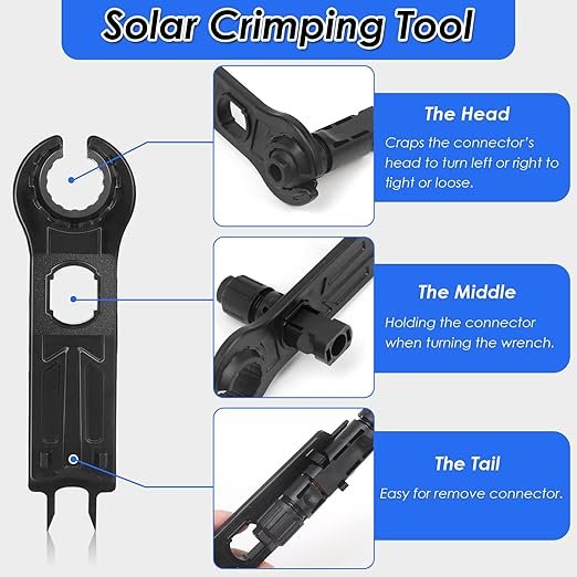 Set 16 Perechi Conectori Solari MC4 IP67 Selizo, Mufe Panouri Fotovoltaice 1000V 30A pentru Cablu 2.5/4/6 mm², cu Cheie Montaj - imagine 3