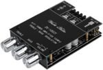 Amplificator Audio Bluetooth ZK-1002T 2x100W, Bluetooth 5.0, AUX, Control Bass și Înalte, Modul Stereo 2.0, DC 9–24V
