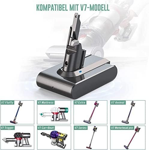 Baterie Compatibilă Dyson V7 21.6V 4600mAh Li-Ion, pentru V7 Animal, Absolute, Motorhead, Fluffy, Trigger, cu 2 Filtre Incluse - imagine 3