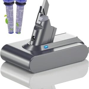 Baterie Compatibilă Dyson V7 21.6V 4600mAh Li-Ion, pentru V7 Animal, Absolute, Motorhead, Fluffy, Trigger, cu 2 Filtre Incluse