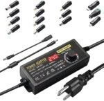 Sursă de Alimentare Universală Reglabilă 3–24V 6A 144W, Adaptor AC/DC cu Afișaj LED, 14 Conectori și Convertor Polaritate