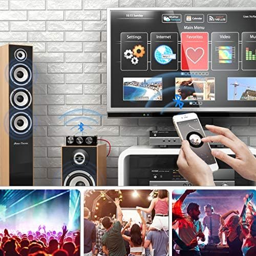 Amplificator Audio Bluetooth ZK-1002T 2x100W, Bluetooth 5.0, AUX, Control Bass și Înalte, Modul Stereo 2.0, DC 9–24V - imagine 5