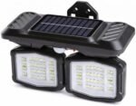 Lampă Solară de Perete cu Senzor de Mișcare, 3 Moduri, 2 Capete Reglabile 120°, USB-C, IP65