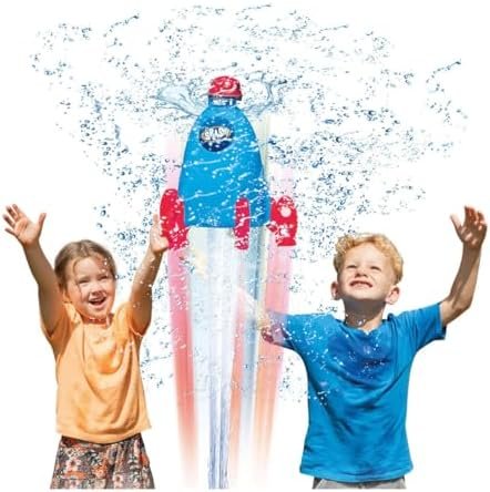 Jucărie Stropitoare Tip Rachetă pentru Copii, Water Rocket, Fântână de Apă pentru Grădină și Joacă în Aer Liber - imagine 2