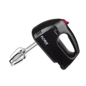 Mixer de Mână FLORIA ZLN-7567, 150W, 7 Viteze, 2 Teluri și 2 Cârlige pentru Aluat, Design Ergonomic, Negru