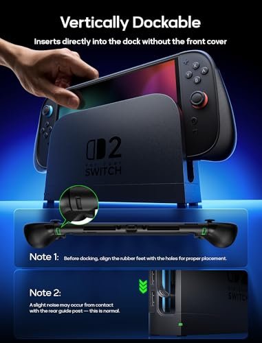 JSAUX PC0114 Husă de protecție pentru Nintendo Switch 2 – Split Grip, TPU + PC, capac frontal, suport 10 carduri - imagine 7