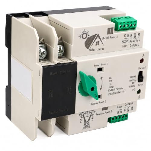 Fyearfly ATS 2P 100A 220V – Comutator automat de transfer între două surse de alimentare