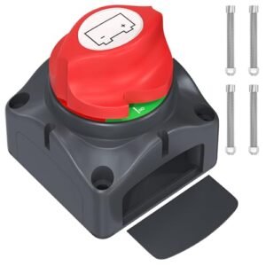 Gearzar Dual Battery Selector Switch 12–24V DC – Comutator pentru Selectarea Bateriilor