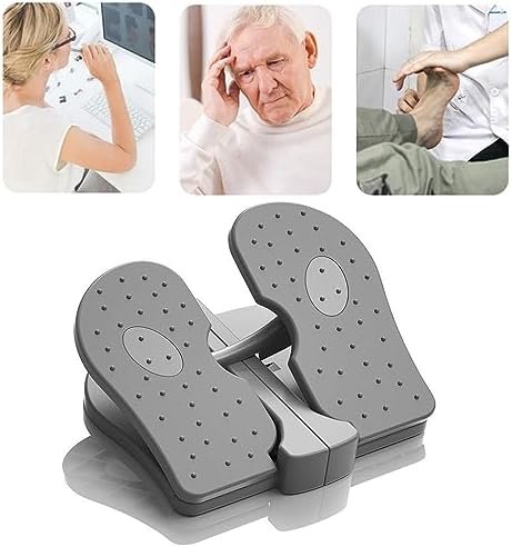 Focket Mini Stepper pliabil cu puncte de masaj – Aparat compact pentru exerciții picioare, fitness acasă sau birou - imagine 2