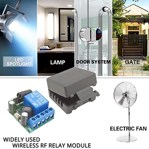 DieseRC 433 MHz – Releu wireless cu telecomandă, 1 canal, 5–30 V, 10 A, 2 telecomenzi - imagine 2