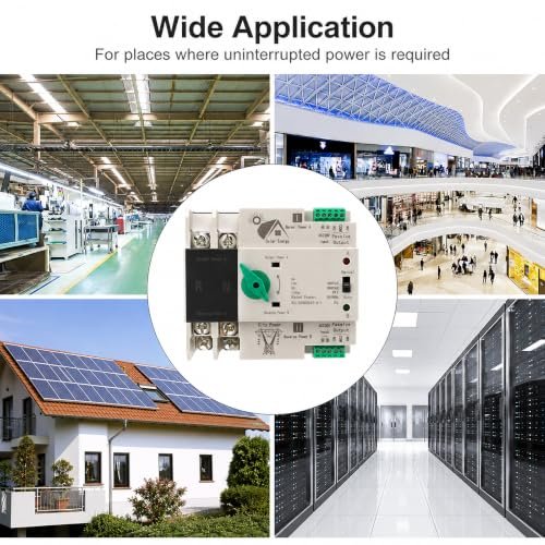 Fyearfly ATS 2P 100A 220V – Comutator automat de transfer între două surse de alimentare - imagine 4