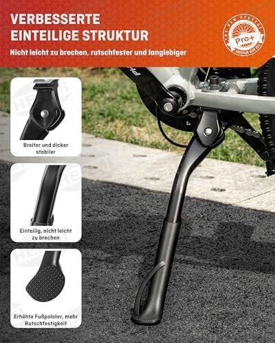 HENMI Suport Central Bicicletă 24–29" Reglabil – Stand pentru E-Bike, MTB, Trekking și City Bike, Aliaj de Aluminiu, 45 kg - imagine 3