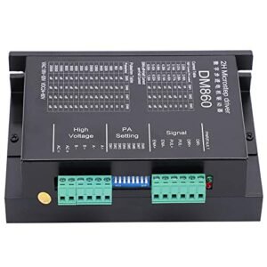 DM860 Driver Digital Motor Pas cu Pas – Controller PUL/DIR și CW/CCW, Protecție la Supratensiune și Supracurent