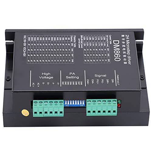 DM860 Driver Digital Motor Pas cu Pas – Controller PUL/DIR și CW/CCW, Protecție la Supratensiune și Supracurent